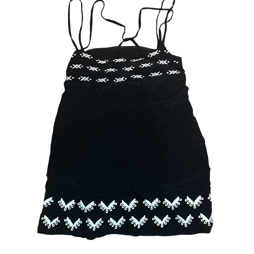 Loft cross back tank black large